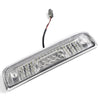 G-PLUS Rear LED Third Brake Light Compatible With 2014-2018 Chevy Silverado/GMC Sierra1500/2500HD/3500,3RD Cargo Led Tail Lamps Chrome Housing,Clear lens