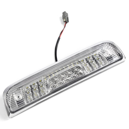 G-PLUS Rear LED Third Brake Light Compatible With 2014-2018 Chevy Silverado/GMC Sierra1500/2500HD/3500,3RD Cargo Led Tail Lamps Chrome Housing,Clear lens