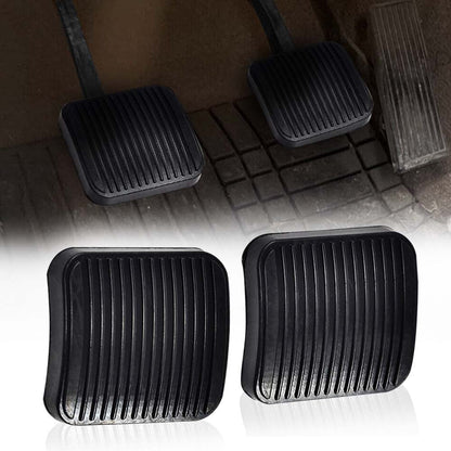 G-PLUS Brake and Clutch Pedal Pad Kit 2pcs Compatible with Jeep Wrangler TJ LJ 1987-2006 Fit Jeep Cherokee XJ 1987-2001 20780 Black