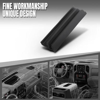 G-PLUS Center Console Front Rubber Liner Stepped Compatible with Chevy Silverado GMC Sierra 2014 2015 2016 2017 2018 2019 22781201 Black