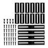 Universal 2.2 Meters / 86.6 Inch Carbon Fiber Look Side Skirt Extensions Rocker Panel Splitters Lip Kit