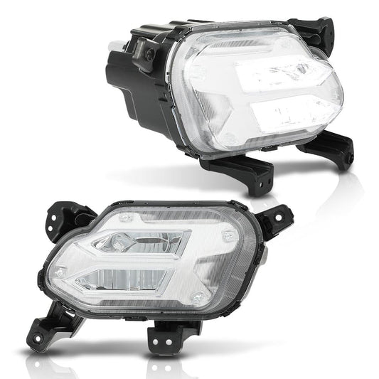 G-PLUS Front DRL LED Fog Lights Daytime Running Lmap Pair Compatible with Kia Sorento 2021-2022 without Wiring Harness
