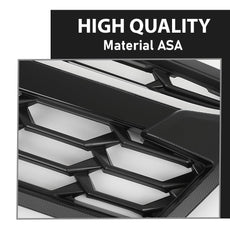 G-PLUS Front Bumper Grille Compatible with Subaru Crosstrek 2018-2020 Black Chrome Close-up View