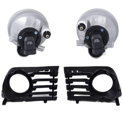 G-PLUS Bumper Fog Lights Assembly Compatible with 2004-2009 Toyota Prius Clear Driving Fog Lamps Kit with Bezel Switch Bulbs