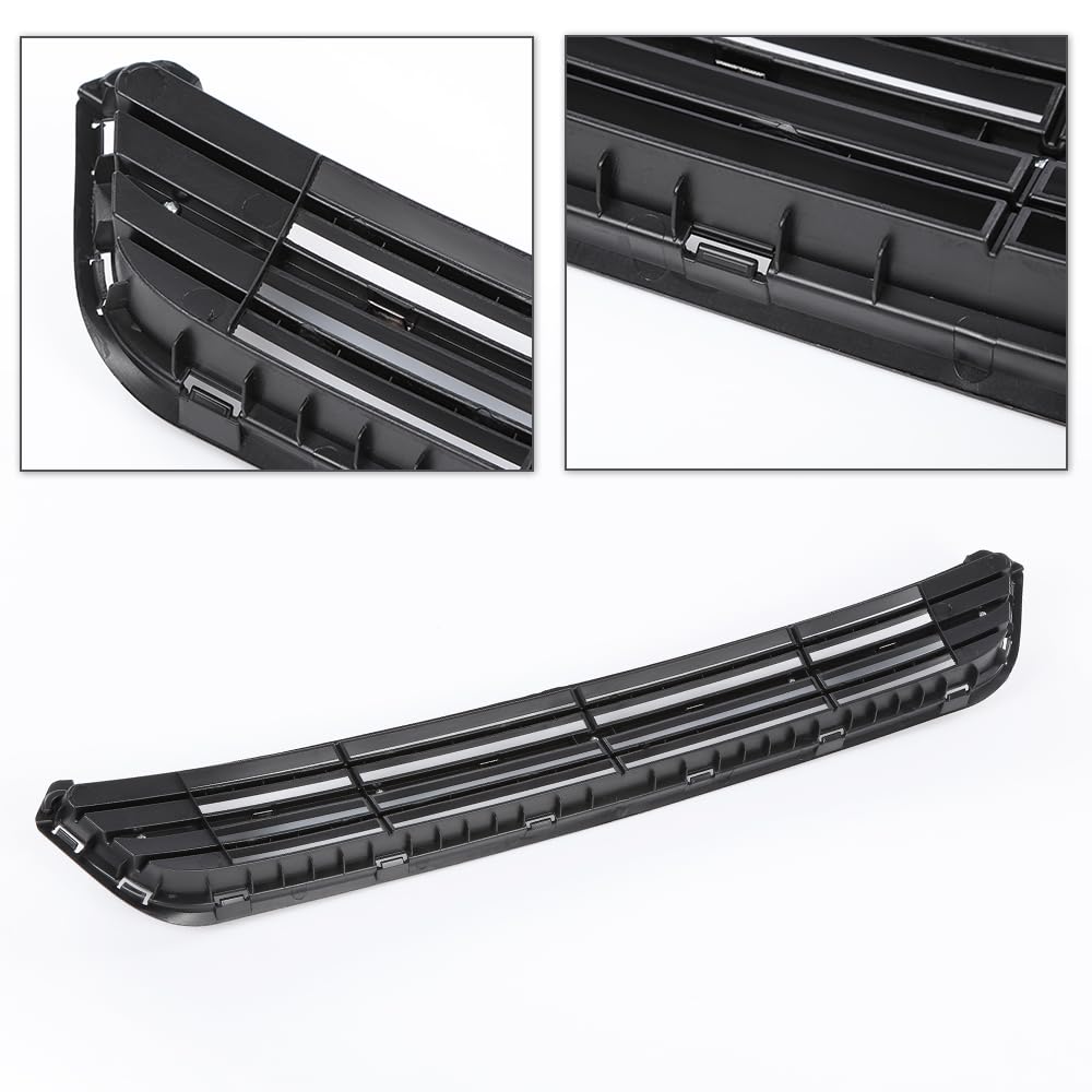 G-PLUS Front Lower Bumper Radiator Grill w/Chrome Black Compatible with Kia Optima(submodel: Limited, SX, LX, EX) 2014 2015 865614C700