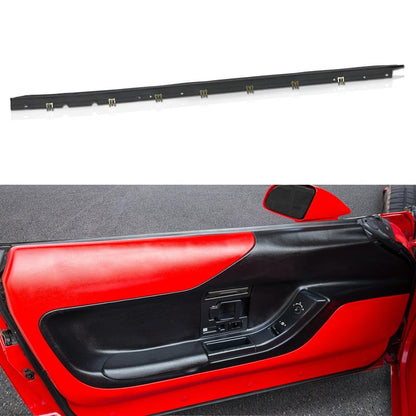 G-PLUS Window Felt Sweeps Weatherstrip Pair w/Rivets Belt Outer Compatible with Chevy Corvette C4 (Coupe and Convertible) 1984-1996
