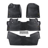 G-PLUS TPE 4PCS Floor Mats Compatible with Honda Pilot Sedan & Hatchback Coupe 8 Passenger Models 2016-2022, 1st & 2nd & 3rd Row All Weather Floor Liners Accessories Cargo Liner Black