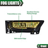 G-PLUS Fog Light Lamps Kit Compatible With 2013-2015 Honda Accord Sedan,Driving Fog Lamps W/Switch Bulbs Bezel Driver & Passenger Pair (Yellow Lens)