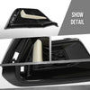 G-PLUS Rear Left Bumper Garnish Cover Compatible with Honda Civic Hatchback 2020 2021 71518-TGG-A50ZB, 71518 TGG A50ZB Black