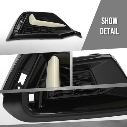 G-PLUS Rear Left Bumper Garnish Cover Compatible with Honda Civic Hatchback 2020 2021 71518-TGG-A50ZB, 71518 TGG A50ZB Black