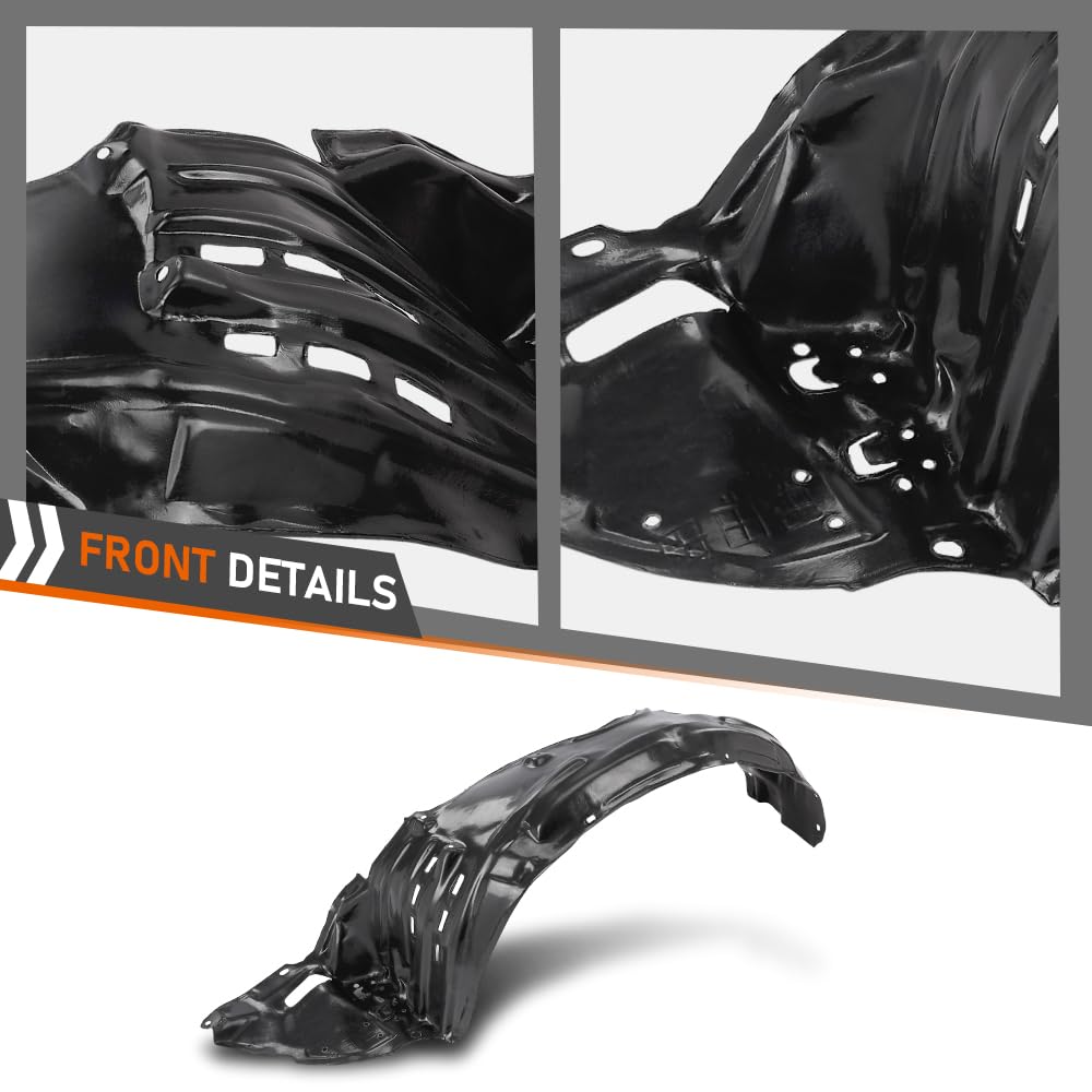 G-PLUS Front Driver & Passenger Side Fender Liner Set Compatible with Toyota Celica 2000-2005 2 PCS Black