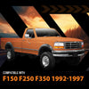 G-PLUS Front Fender Flares Pocket Bolt Compatible with Ford F150 F250 Bronco 1992-1996; Fit Ford F350 1992-1997 2 PCS Black