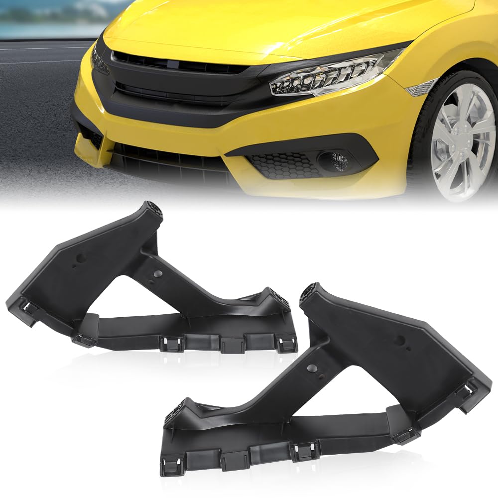 G-PLUS Headlight Brackets Front Hold Mount Retainer Compatible with Honda Civic Sedan 2016-2021