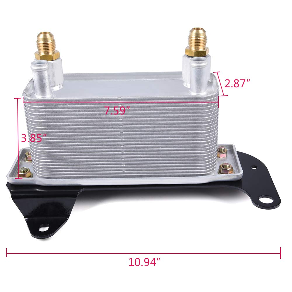 Compatible For Dodge Ram 2500 Ram 3500 Diesel 5.9L 2003-2009 Transmission Torque Converter Oil Cooler Auto Heat Exchanger with Base 68004317AA
