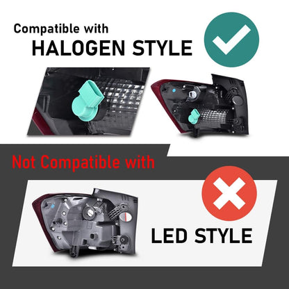G-PLUS Tail Light Lamp Right Passenger Side w/Bulbs Compatible with Chevy Equinox 2018-2020 (4-Door Sport Utility) GM2805132, 19418087 Red Lens Luces Traseras Rear Brake Lamps Assembly