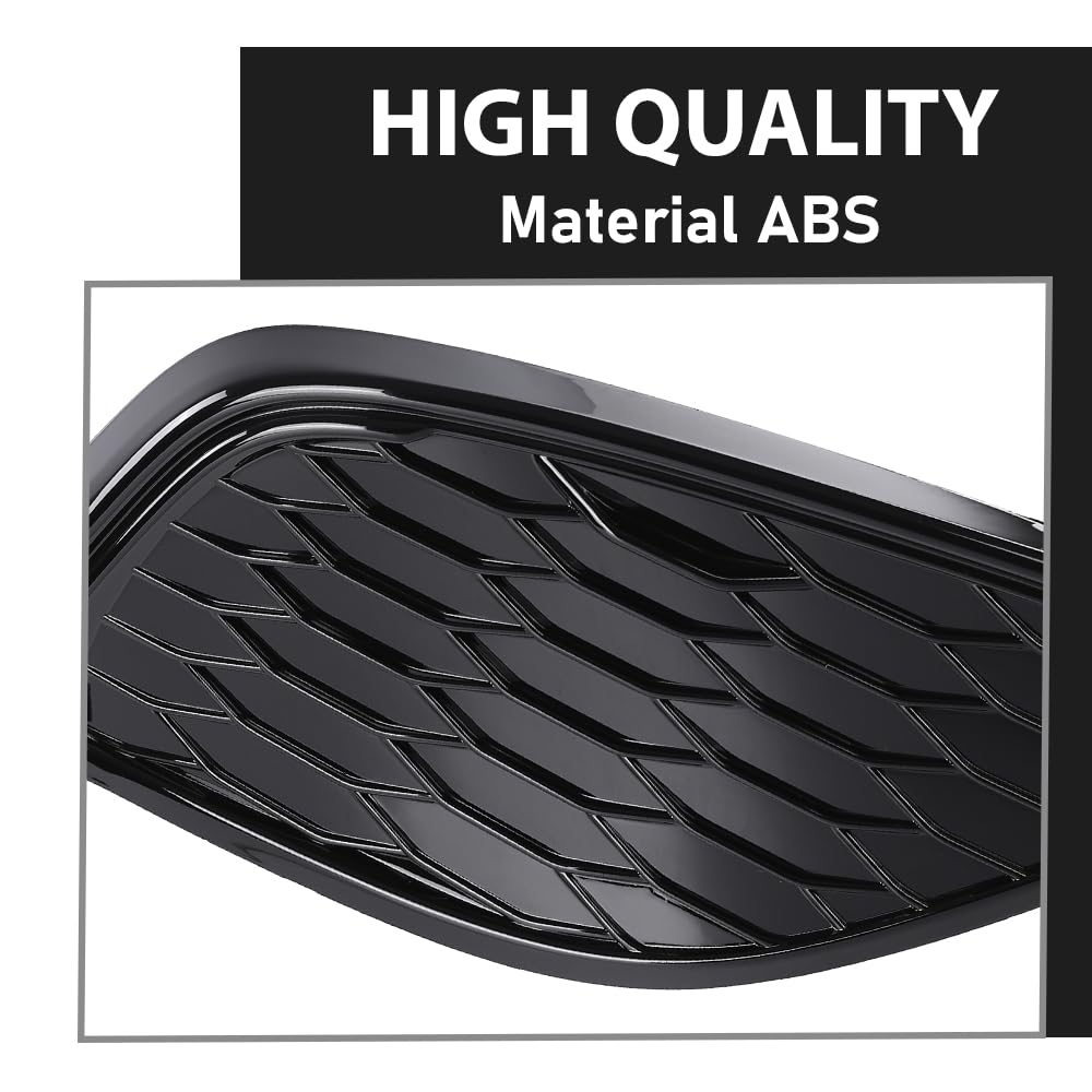 G-PLUS Front Right Bumper Fog Light Cover, Compatible with Toyota Camry XSE SE 2021-2024, NOT Fit LE XLE Model, Passenger Side, 8148106220, TO1039242
