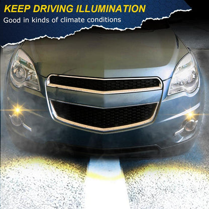 G-PLUS Fog Lights Compatible With 2010-2016 Chevy Equinox,(NOT For 2016 With New Body Style),Front Bumper Driving Lamps Pair Kit LH RH Clear Lens