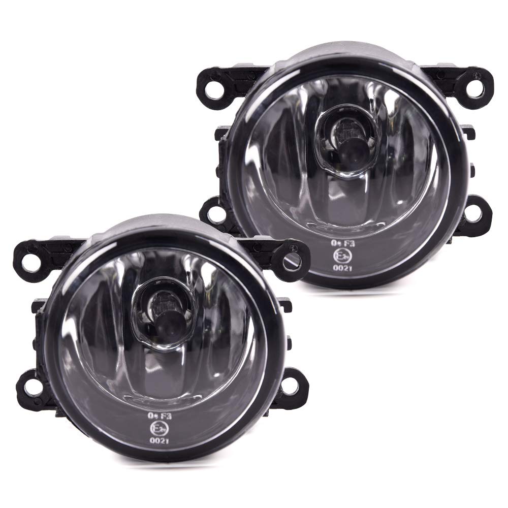 Compatible For Acura Honda Ford Nissan Subaru Lincoln Suzuki Waterproof Front Bumper Driving Fog Light Lamps With H11 55W Bulbs 1 Pair