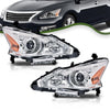 G-PLUS Headlights Assembly Compatible With 2013 2014 2015 Nissan Altima 4-Door Sedan OE Style Automotive Halogen Model Headlamps Chrome Housing 2PCS,faros delanteros