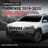 G-PLUS Front Upper Bumper Cover Fascia Compatible with Jeep Cherokee 2019-2023,Fit For Models Without Park Assist Only,Not Fit Trailhawk Models CH1014133