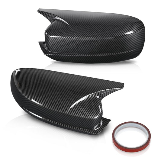 G-PLUS Side Mirror Covers Shell Cap Left and Right Compatible with Dodge Charger SRT 2015-2023 Carbon Fiber