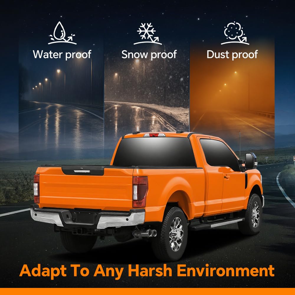 G-PLUS Tail Lights Assembly Rear Brake Lamp Compatible with Ford F250 F350 F450 Super Duty 2020-2022,Fit Factory Halogen w/Blind Spot Monitor Model, Faros Traseros,Luces Traseras