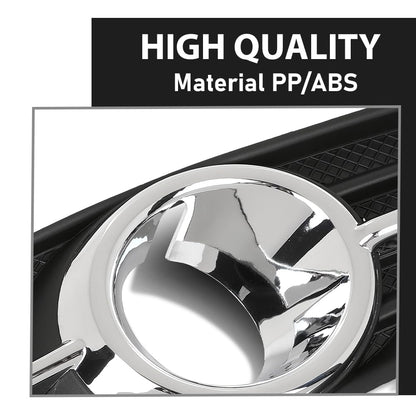 G-PLUS Front Right Passenger Side Bumper Fog Light Bezel Trim Compatible with Buick Encore 2013 2014 2015 2016 GM1038173, 95470237 Chrome Black