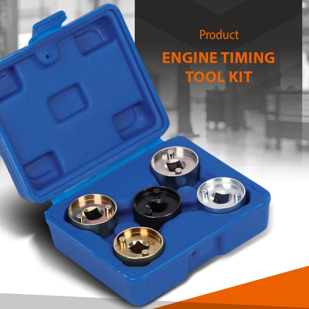 G-PLUS Engine Timing Camshaft Locking Socket Tool Kit Compatible with Audi VW 1.8 2.0 TFSI EA888 45 Steel Black