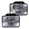 G-PLUS Clear Lens Front Bumper Fog Lights Assembly Compatible With Chevy Colorado/GMC Canyon | 06-08 Isuzu i-Series Clear Driving Fog Lamp Replacement Pair Left+Right