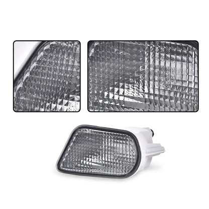 G-PLUS Side Marker Corner Parking Lights Turn Signals Compatible with 1998-2002 Pontiac Firebird Trans Am 10301404 10301405 GM2520177 GM2521177 (Smoky)