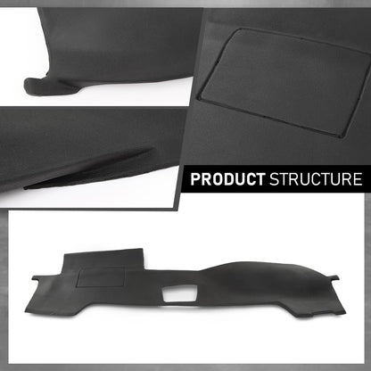 G-PLUS TPE Dash Cover Bezel Compatible with Toyota 4Runner 2003 2004 2005 2006 2007 2008 2009 11308SBLK Dashboard