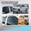 G-PLUS Out-Channel Mount Ventvisor Window Deflectors Compatible with Ford F150 2015-2026; Fit Ford F150 Raptor 2017-2026 4 PCS Smoky
