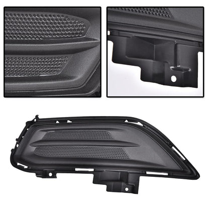 G-PLUS Fog Lamp Cover Front Left Driver Right Passenger Side Compatible with 2013-2016 Fusion Auto Fog Light Lamp Cover Trim Bezel DS7Z17B814AA DS7Z17B814AB FO1039133 FO1038133