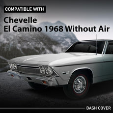 G-PLUS Dash Instrument Panel Bezel Cover for Chevy Chevelle El Camino 1968 Front View