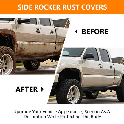 G-PLUS Rocker Rust Covers Compatible with Chevy Avalanche Suburban Tahoe/GMC Yukon Yukon XL 2001-2006, Fit Chevy GMC 1500 2500 3500 Reg, Ext, and Crew 1999-2006