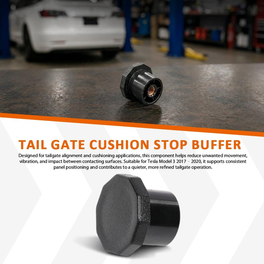 G-PLUS Tail Gate Cushion Stop Buffer Compatible with Tesla Model 3 2017-2020 Black