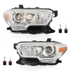 G-PLUS Headlights LED DRL for Toyota Tacoma 2016-2022 Chrome Housing