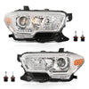 G-PLUS Headlights Assembly w/LED DRL Compatible with 2016-2022 Toyota Tacoma, Headlamps Left & Right Clear Lens Chrome Housing Amber Reflector, TO2502244, TO2503244 faros delanteros