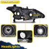G-PLUS Headlights Assembly, Compatible with 2013 Nissan Altima Bumper Headlamps, Smoky Lens Chrome Housing Clear Reflector