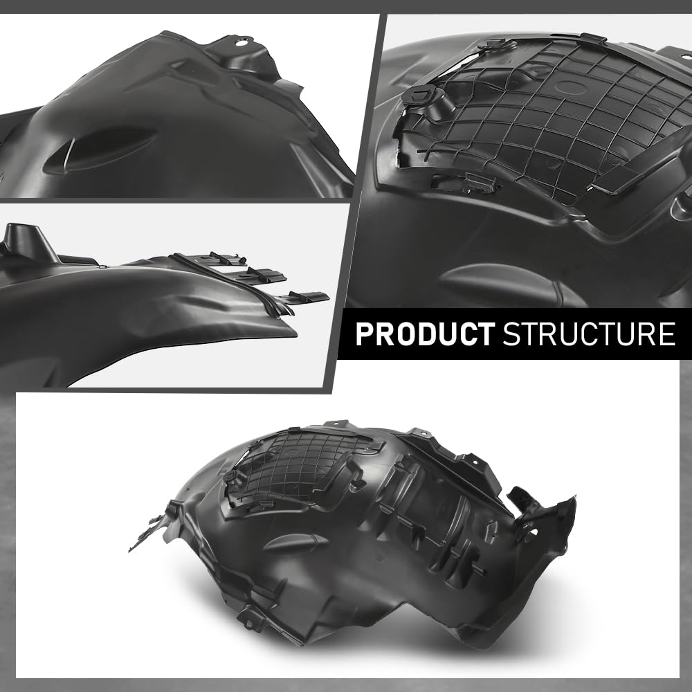 G-PLUS Fender Liner Front Driver Left Side Compatible with Benz C300 C400 C43 C450 C63 2016-2021 2056903301, MB1248181