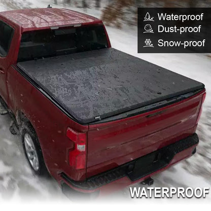 G-PLUS Four Fold Retractable Soft Quad Fold Tonneau Cover Compatible with Ford F150 2004-2008 (Excl. 2004 Heritage)/Compatible with Lincoln Mark LT 2005-2008 | Styleside 5.5' 5.5ft Bed