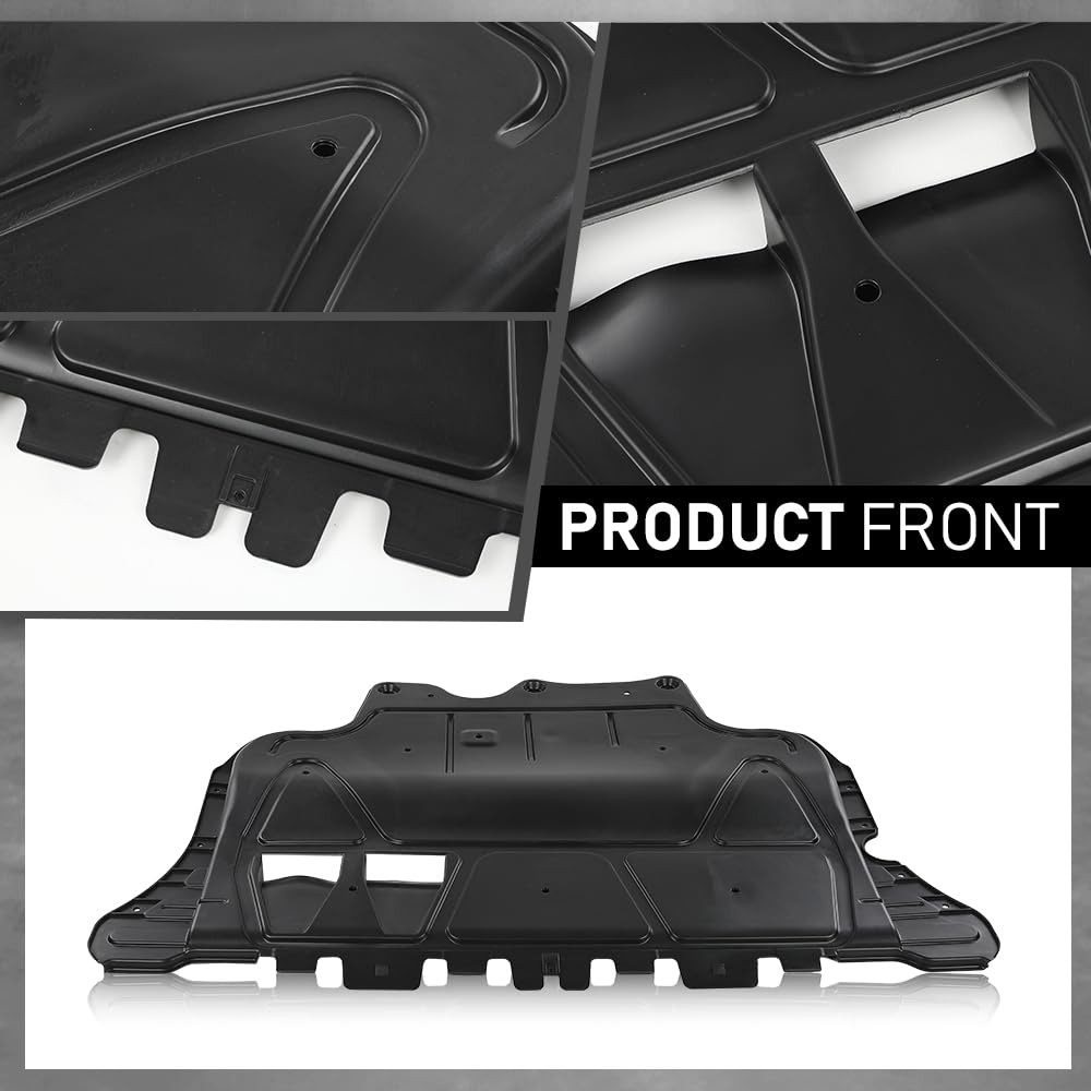 G-PLUS Front Engine Splash Shield Compatible with VW Volkswagen Golf 2015-2018 VW1228137, 3Q0825236D