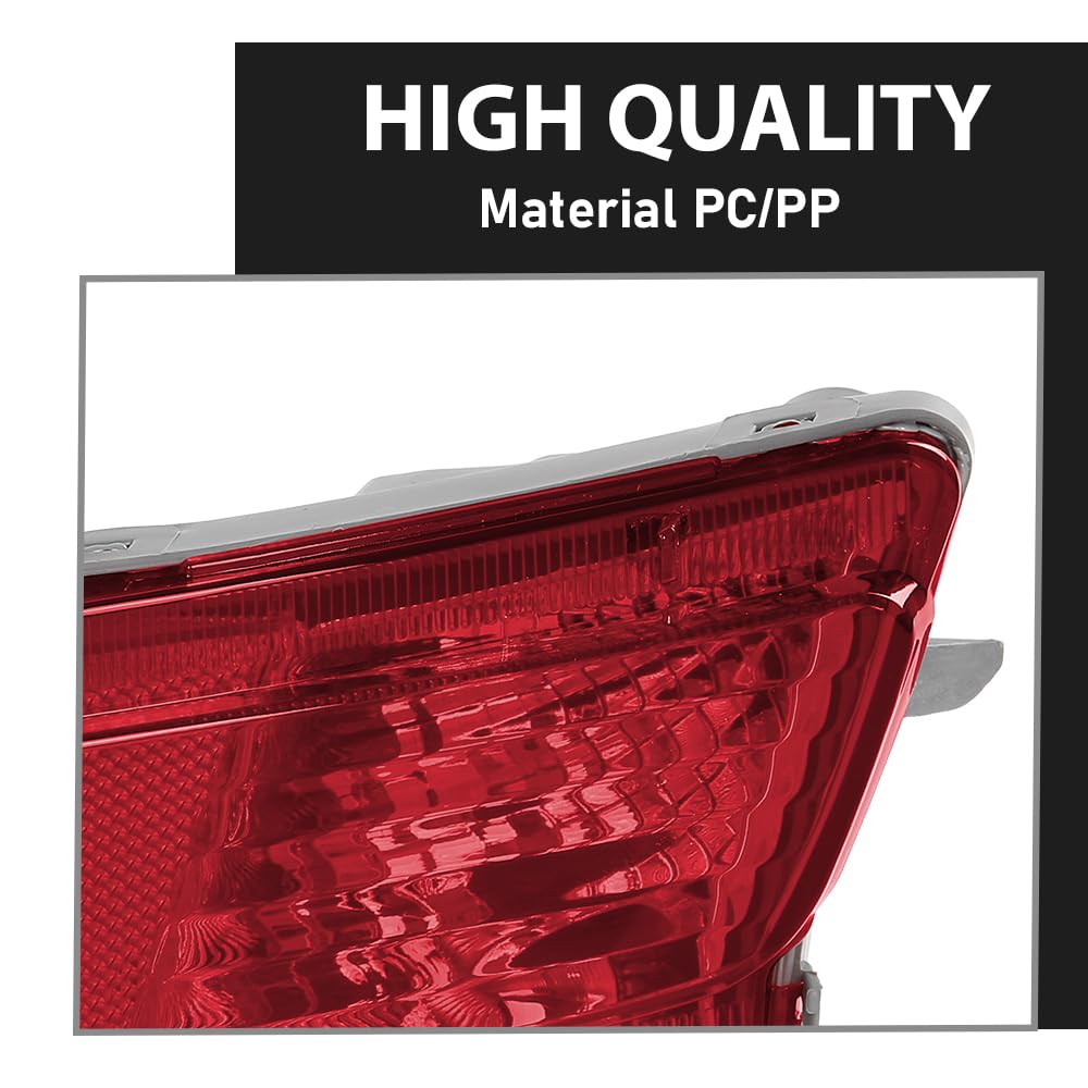 G-PLUS Rear Right Bumper Reflector Tail Light Turn Signal Lamp, Compatible with Toyota RAV4 2013-2015, 814800R020, TO1185107