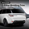 G-PLUS Rear Outside D Pillar Finish Molding Trim Left Side Compatible with Range Rover L405 2013-2021 Glossy Black