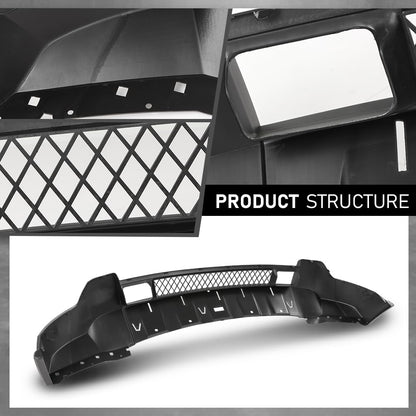 G-PLUS Front Lower Bumper Cover, Compatible with Jeep Grand Cherokee 2011-2013, For Models Without Adaptive Speed Control 68078270AB, CH1095118