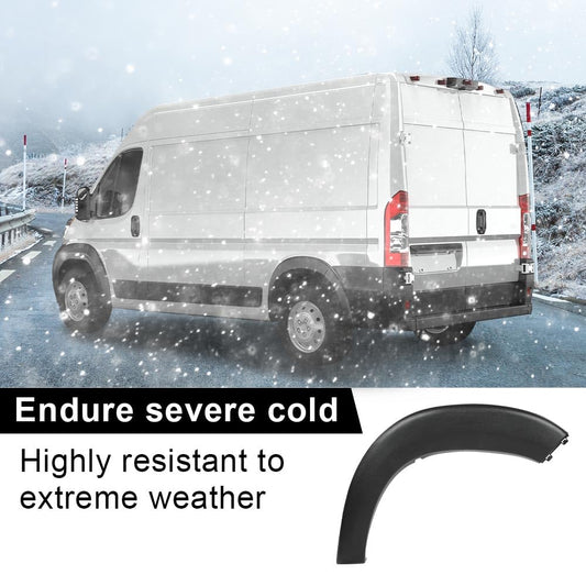 G-PLUS Left Rear Molding Wheel Fender Trim Fender Flare Textured Compatible with Dodge Ram Promaster 2019-2022
