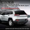G-PLUS Rear Bumper Face Bar Trim Molding Step Pad Compatible with Jeep Cherokee Latitude Plus 2018,Fit Jeep Cherokee (submodel: Latitude, North, Sport) 2014-2018,Fit for Models With Single Exhaust