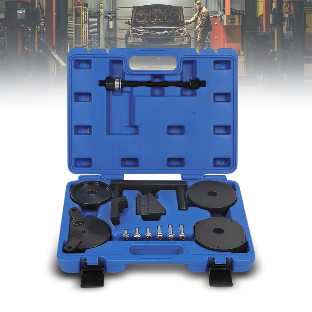 G-PLUS Transmission Rubber Mount Bushing Extractor Tool Kit Compatible with BMW E90, E91, E92, E60, E61, F07, F10, F11, F01, F02, E84, 45 Steel Black