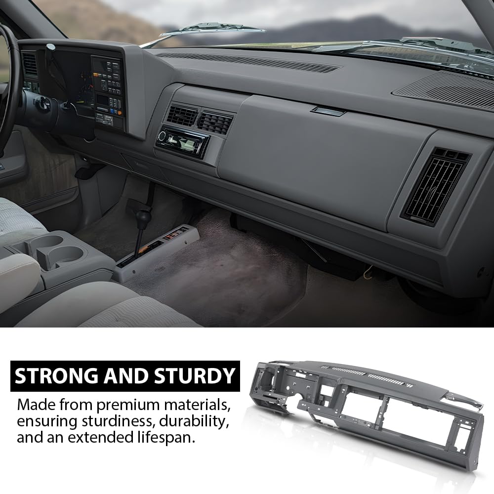 G-PLUS Dash Dashboard Core Structure Frame Single Fit Dodge Ram 1500/2500/3500 1998 1999 2000 2001 Mist Gray