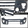 G-PLUS 1PC Front Upper Bumper Cover Compatible with Jeep Renegade Non Trailhawk 2019 2020 2021 2022, 6VM44TZZAA, CH1014136, Black